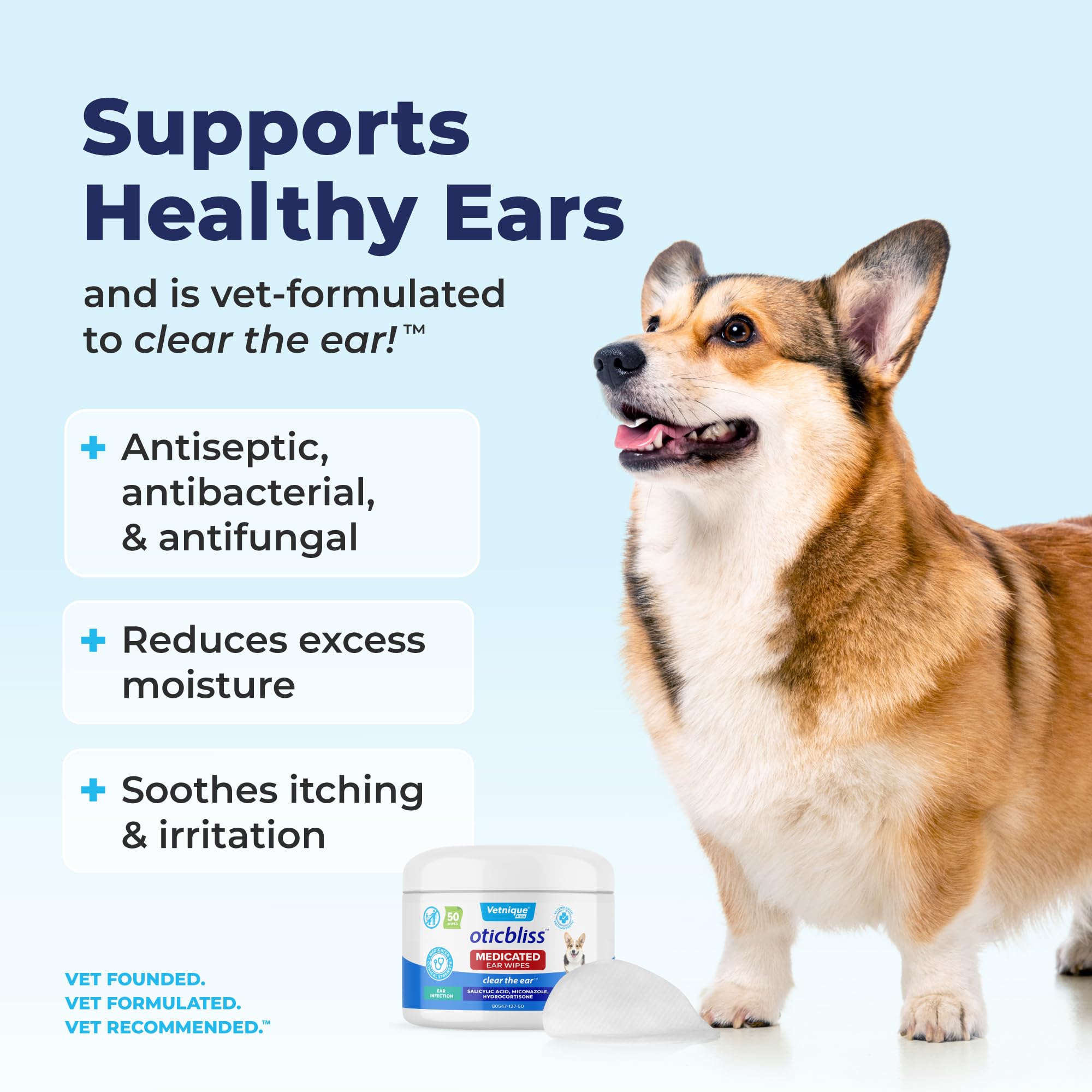Vetnique Oticbliss aloevera ingredients highlight soothing care