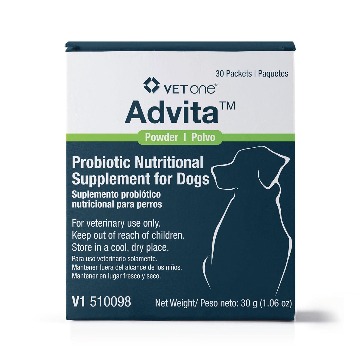 VetOne Advita probiotic packets for daily canine digestion