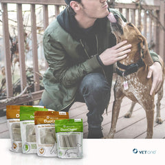 Vet One DuoClenz medium-size dogs chews promote clean teeth and fresher breath.