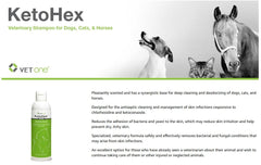 Vet One KetoHex anti-itch action emphasizes comfort during baths.