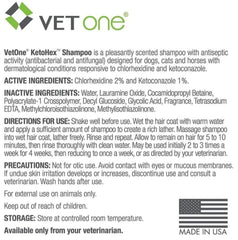 Vet One KetoHex pet care scene highlights routine grooming for itchy skin relief.