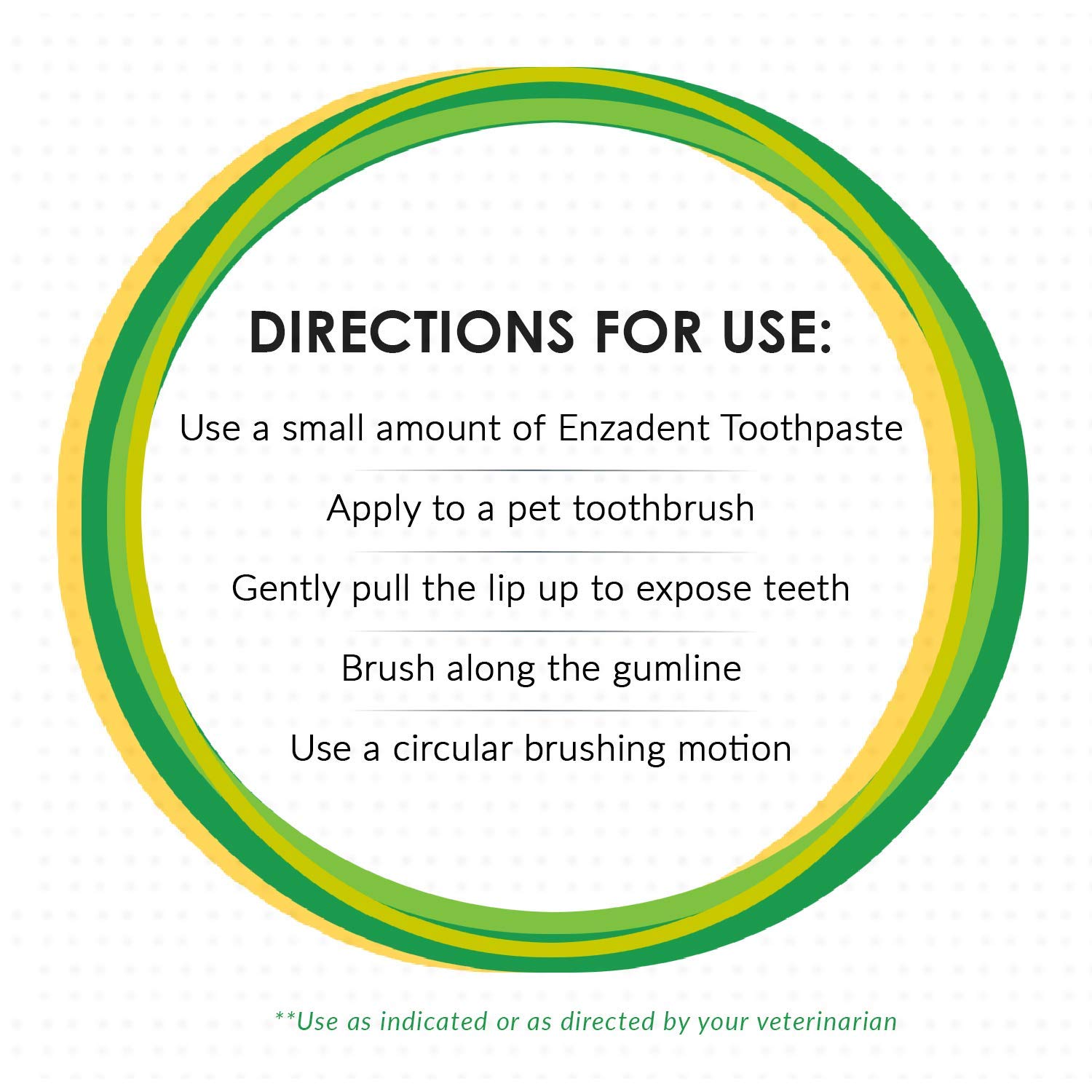 Vetoquinol Enzadent toothpaste application close-up demonstrates non-foaming formula