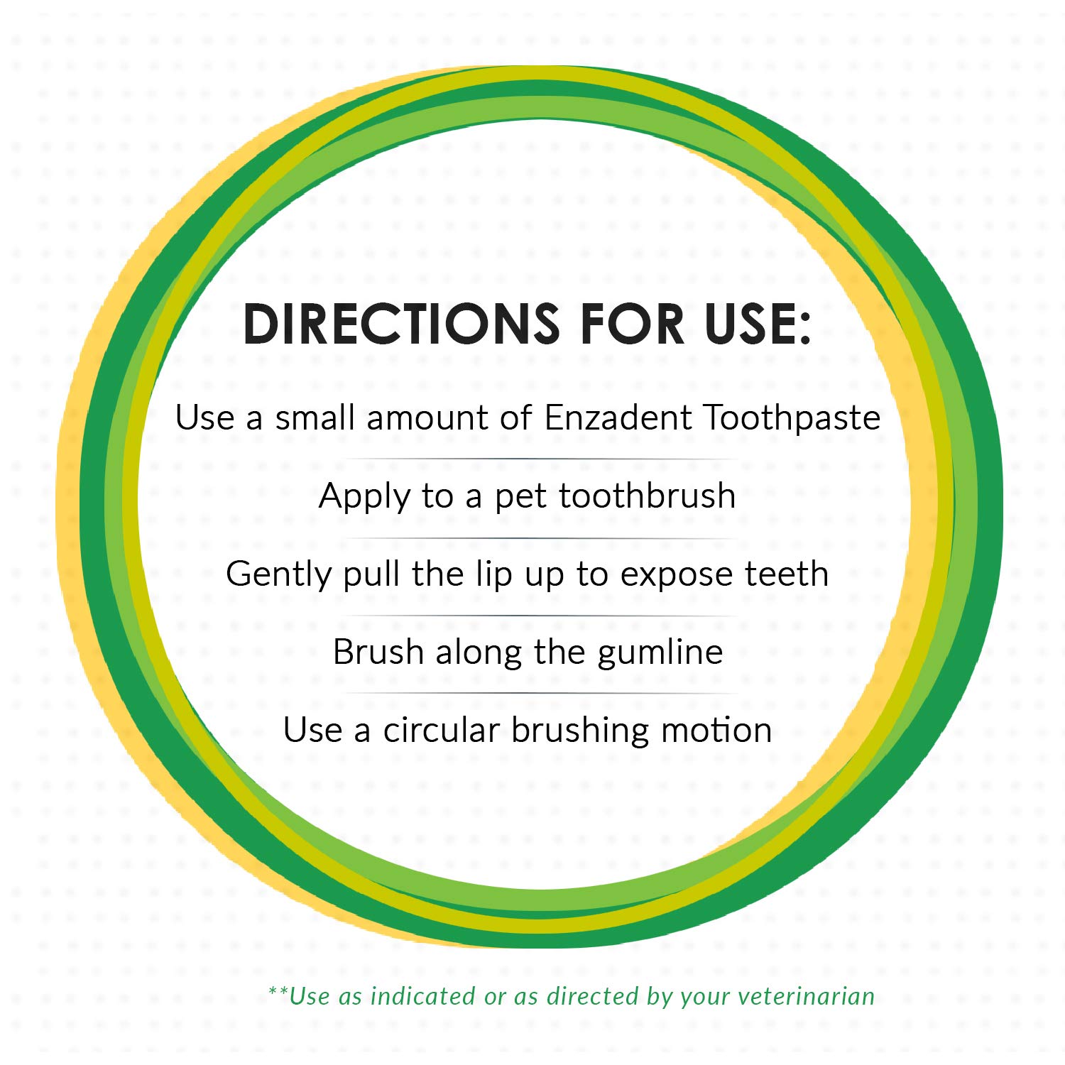 Vetoquinol Enzadent dog brushing scene demonstrates safe, swallow-friendly formula.