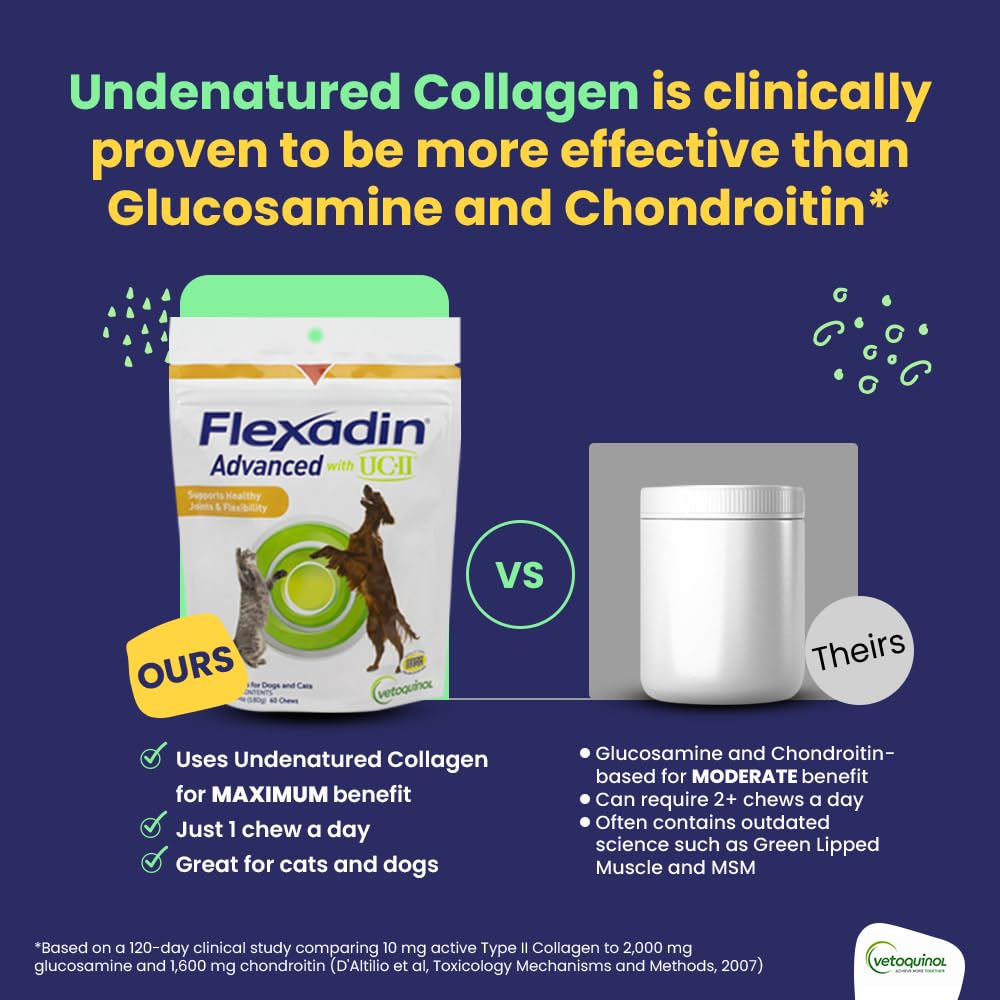 Vetoquinol Flexadin Advanced omega-3 and vitamin E for joint health