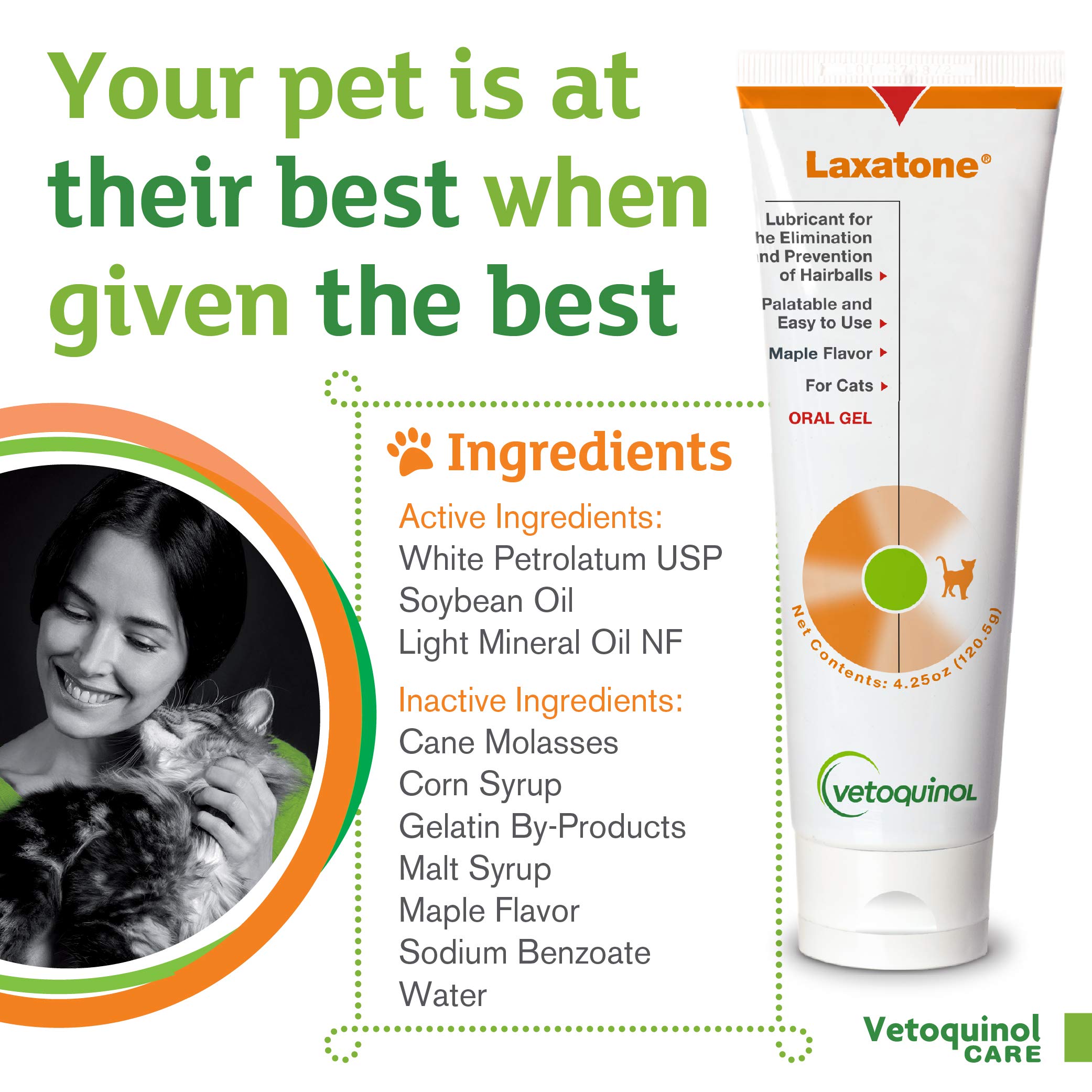 Vetoquinol Laxatone packaging shows product details and 3-pack value