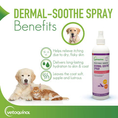 Vetoquinol MPA Dermal-Soothe cat application showing skin comfort