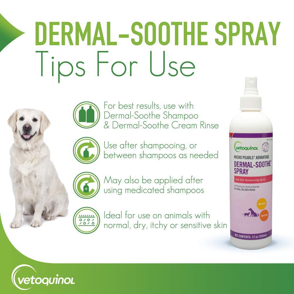 Vetoquinol MPA Dermal-Soothe with shampoo-rinse pairing for multi-step care