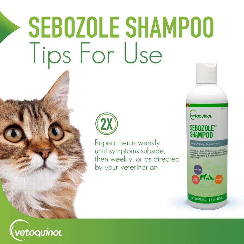 Vetoquinol Sebozole used on dogs, cats, or horses during grooming