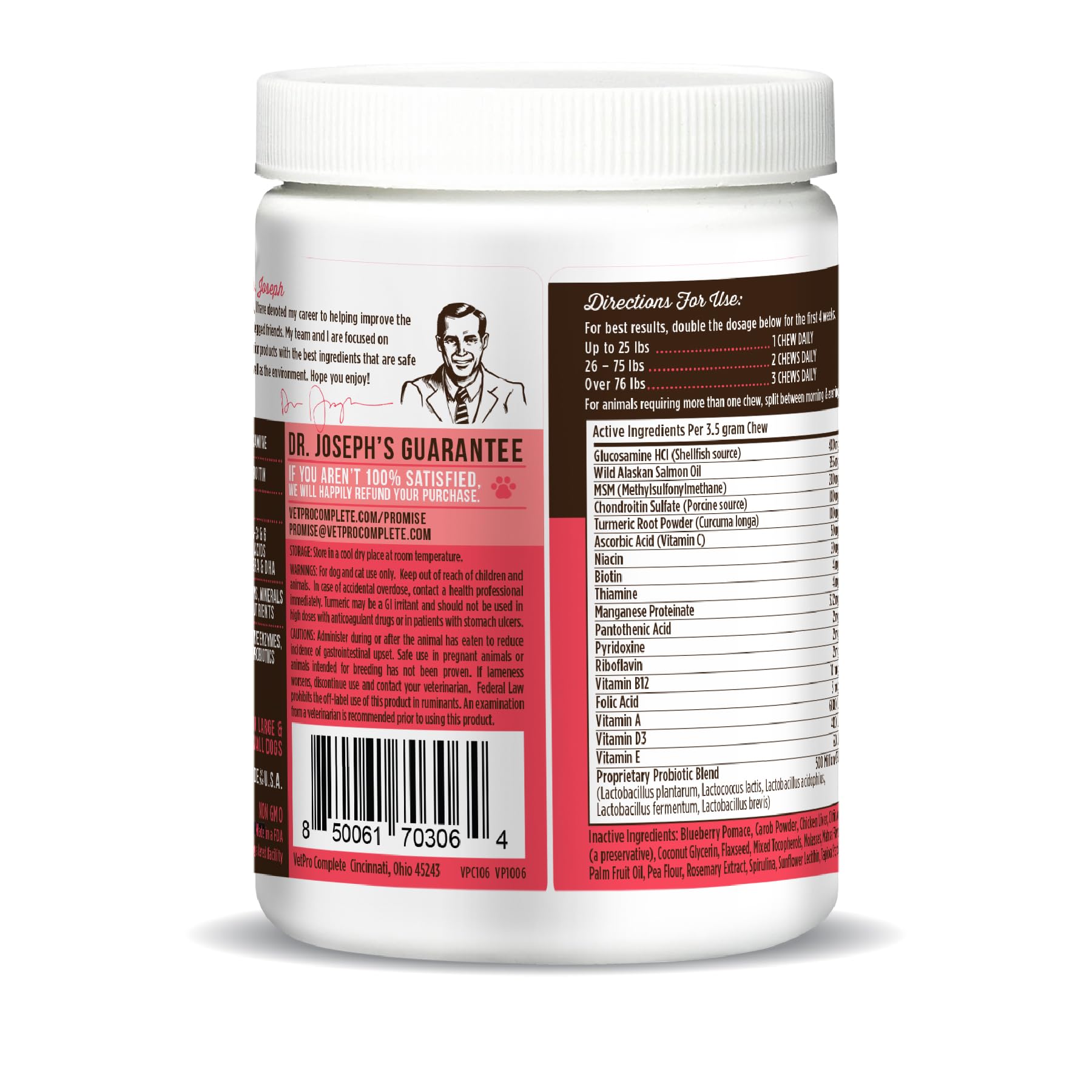 VetPro Complete palatability-focused chew photo indicating tasty administration for dogs.