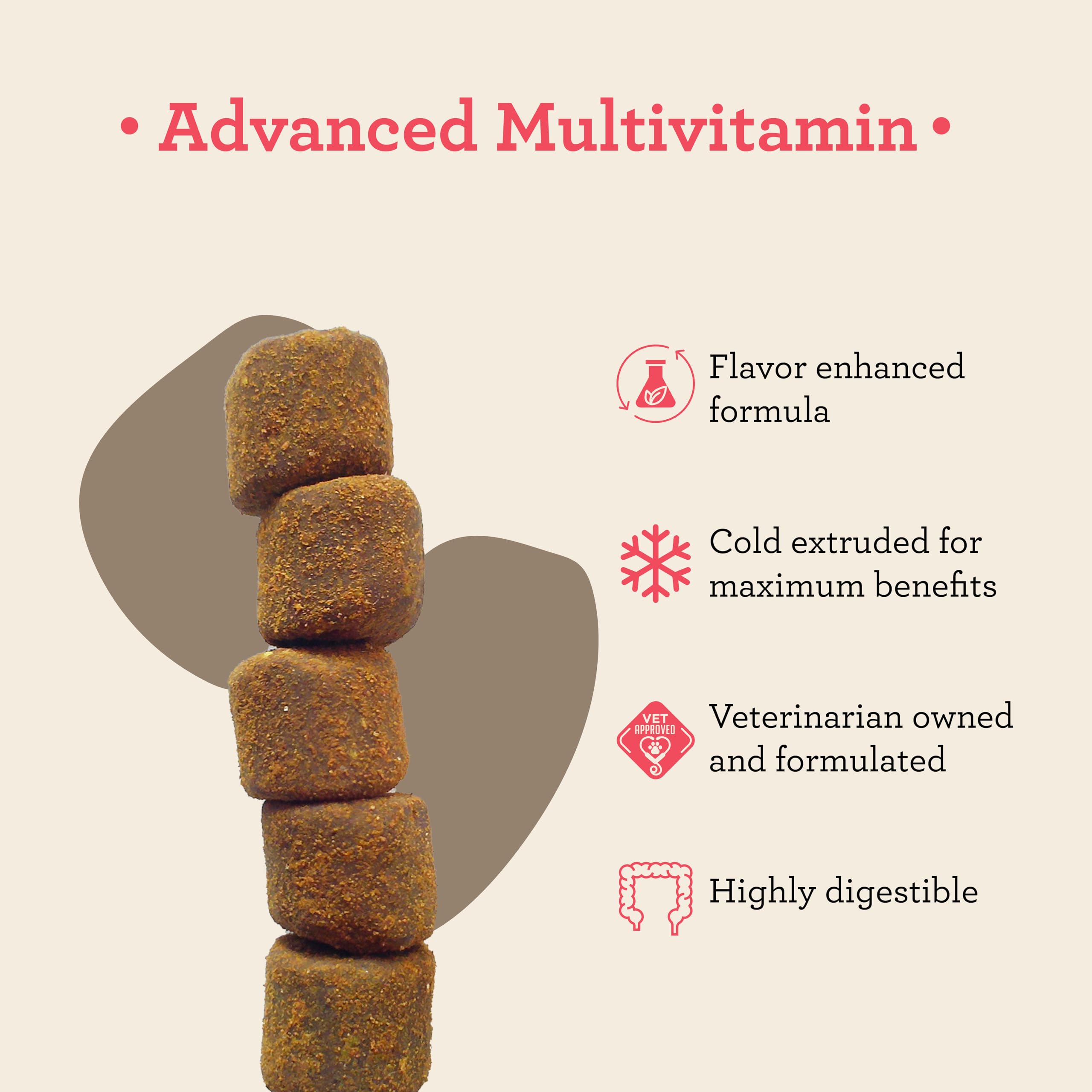 VetPro Complete probiotic chew image highlighting digestive support for dogs.