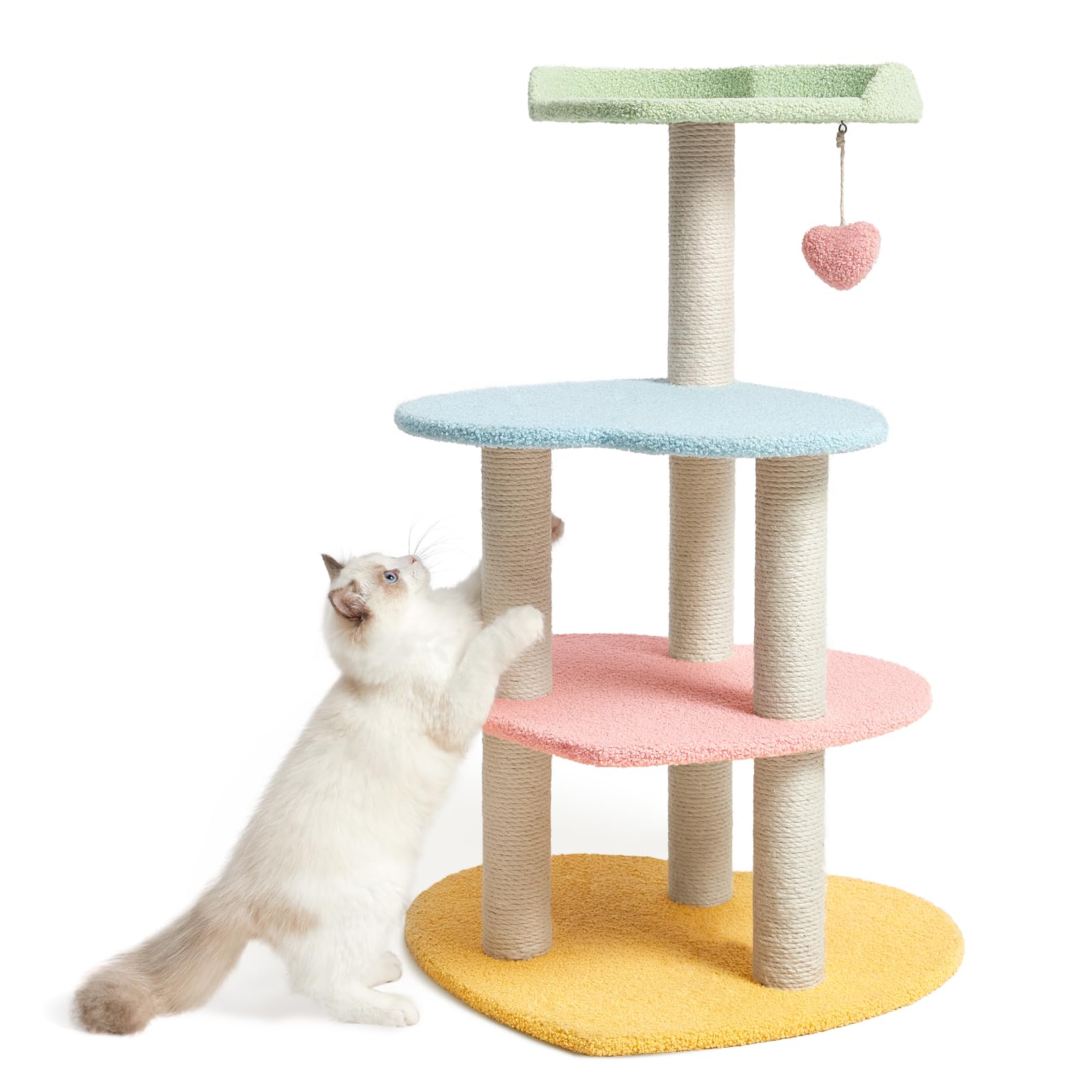 Vetreska cat tree supports indoor play and bird-watching from a high perch.