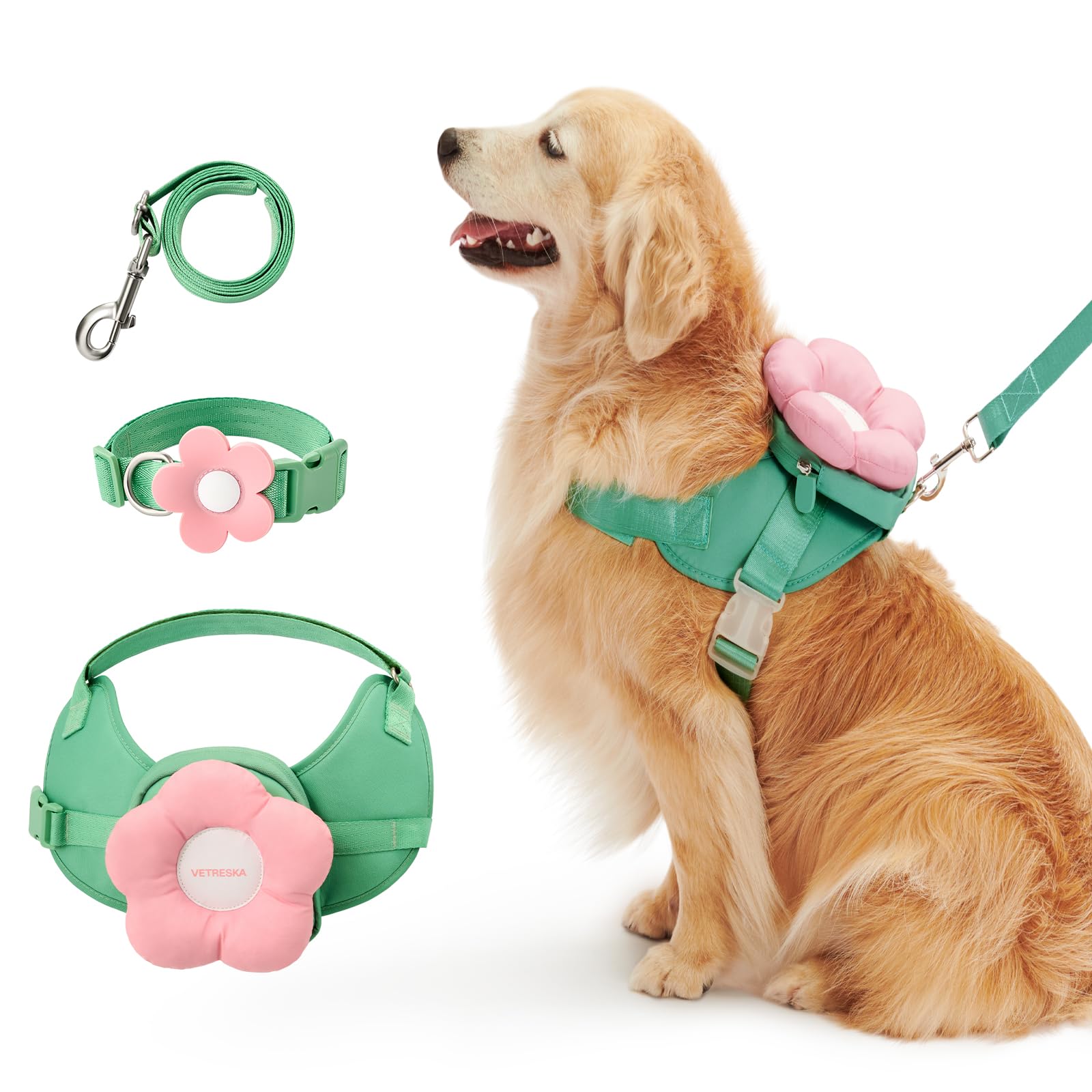 VETRESKA Flora harness showcased for comfortable no-pull training.