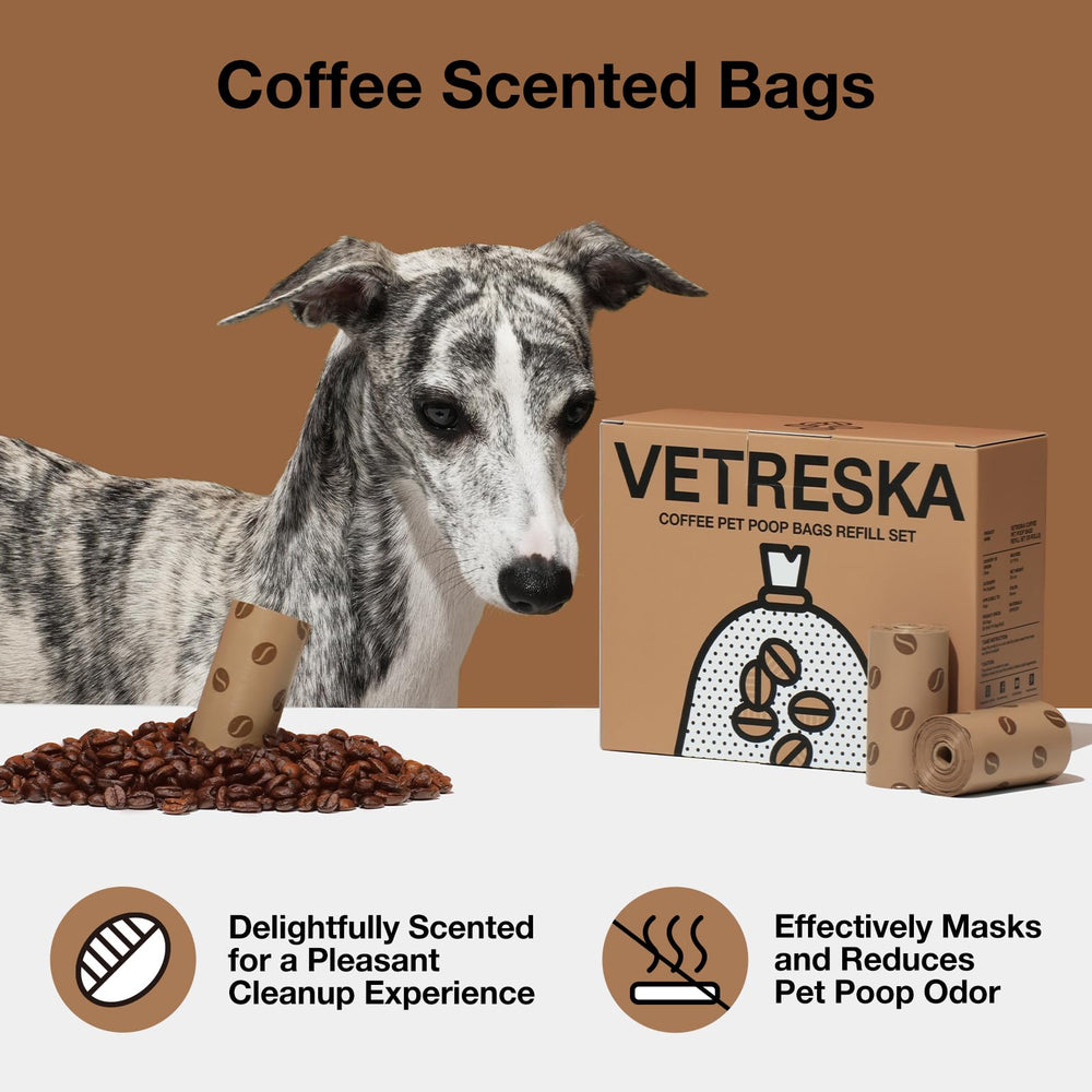 VETRESKA leak-proof extra-thick bags prevent messy pickups.