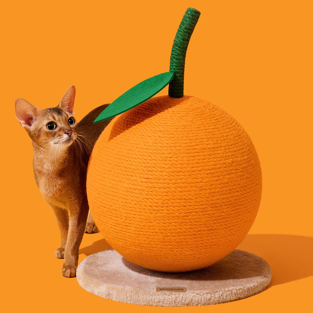 VETRESKA orange cat scratching post durable material construction
