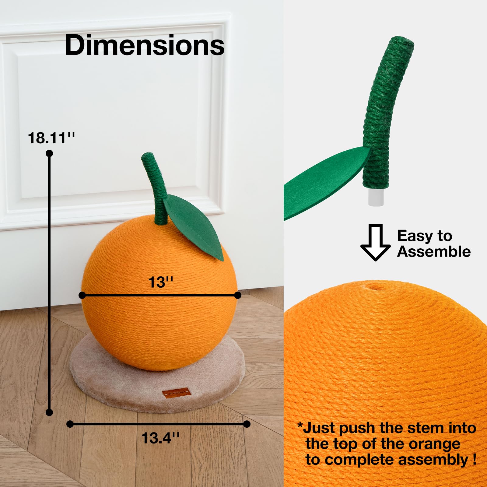 VETRESKA orange cat scratching post kitten use showcases climbing play
