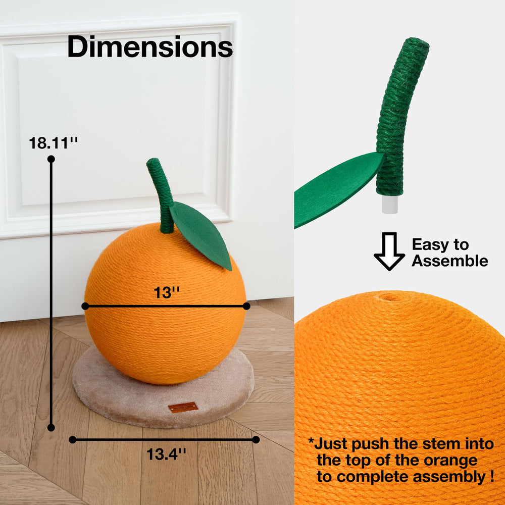 VETRESKA orange cat scratching post kitten use showcases climbing play