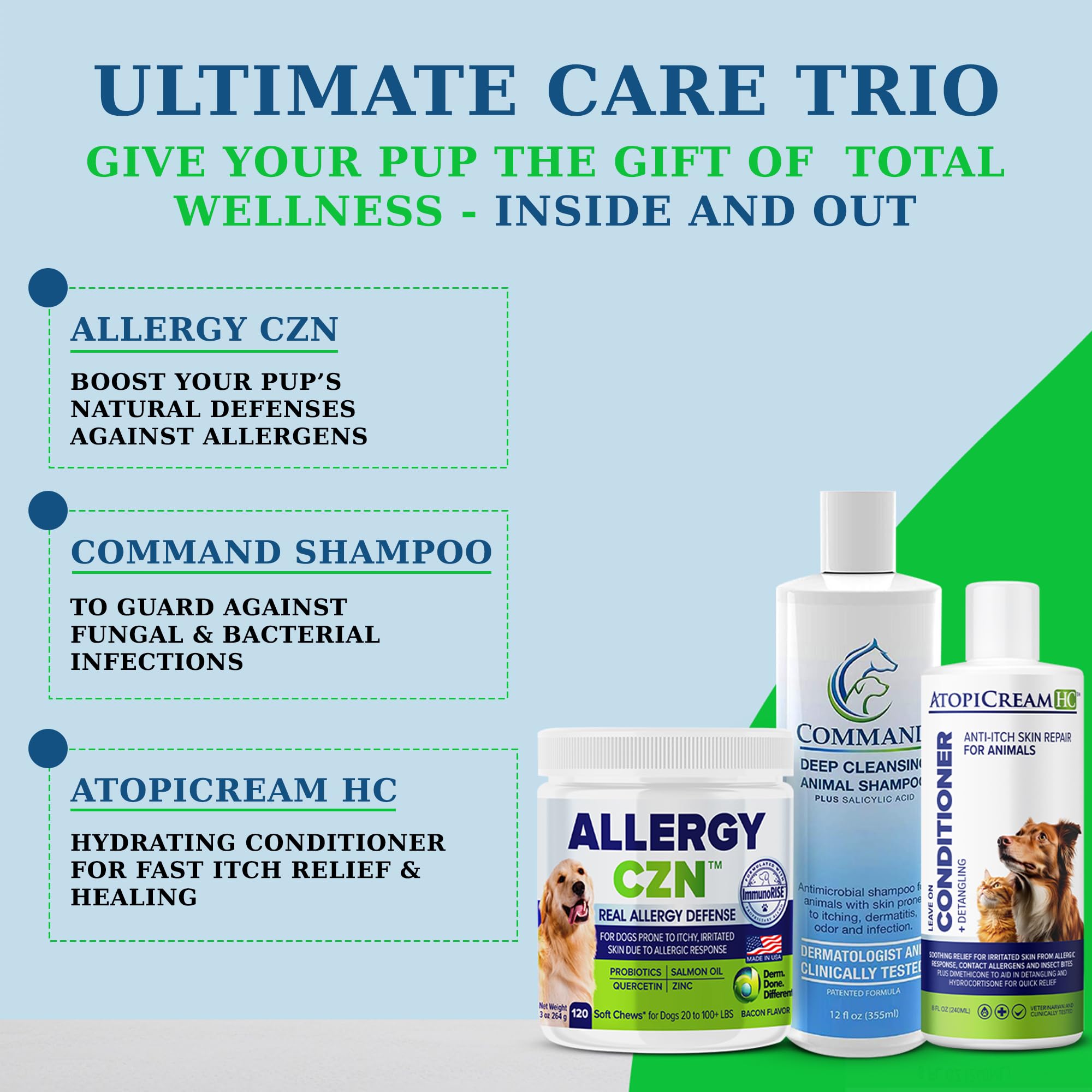 VetriMAX AtopiCream HC packaging on a store shelf as a trusted dog-care option