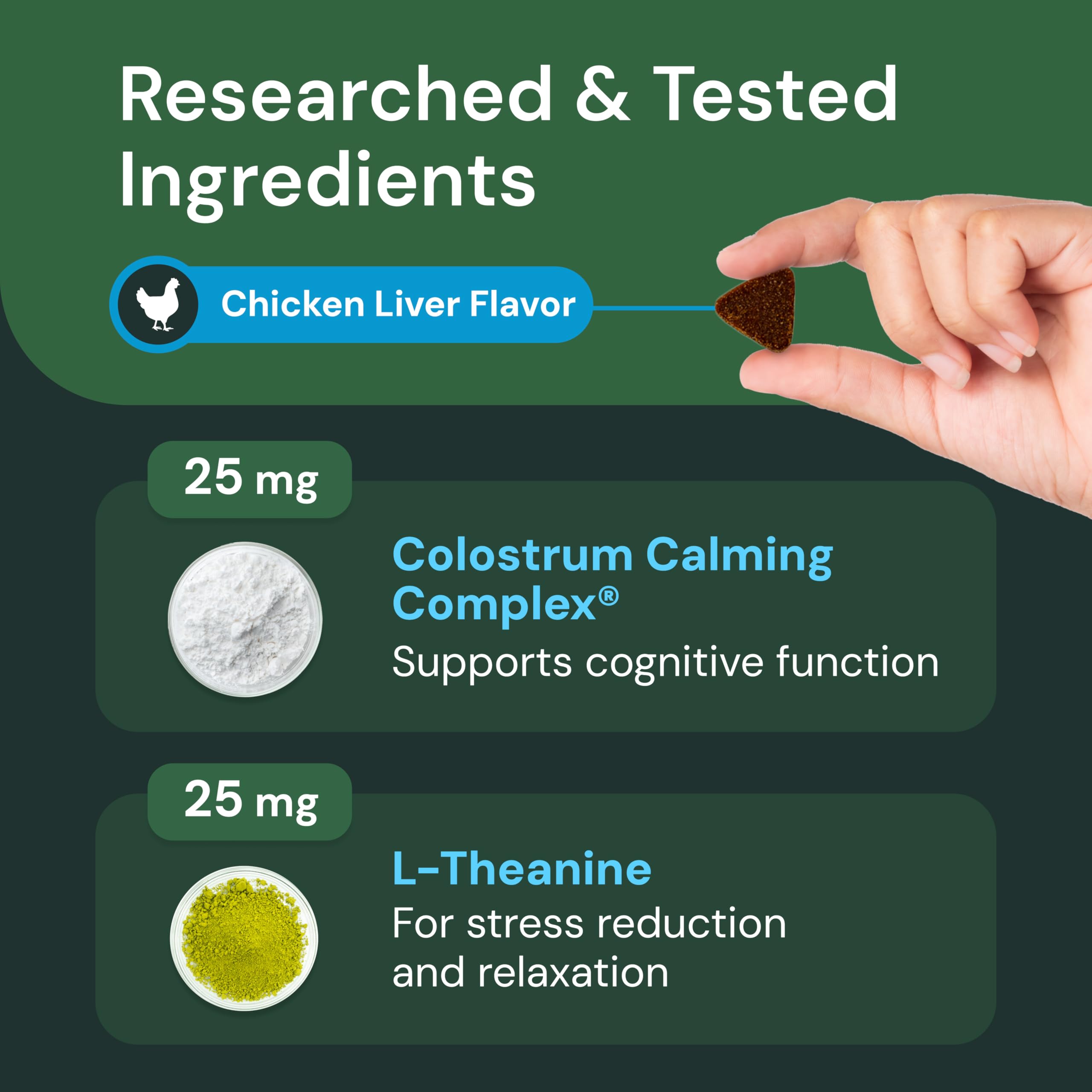 VetriScience Calm & Confident Chews in a bowl ready to serve.