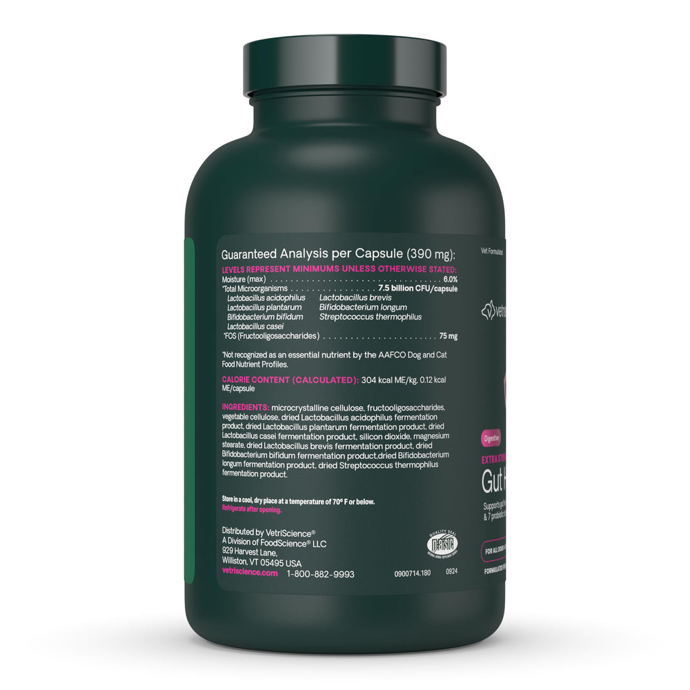 Dog and cat profiles with VetriScience Gut Health support