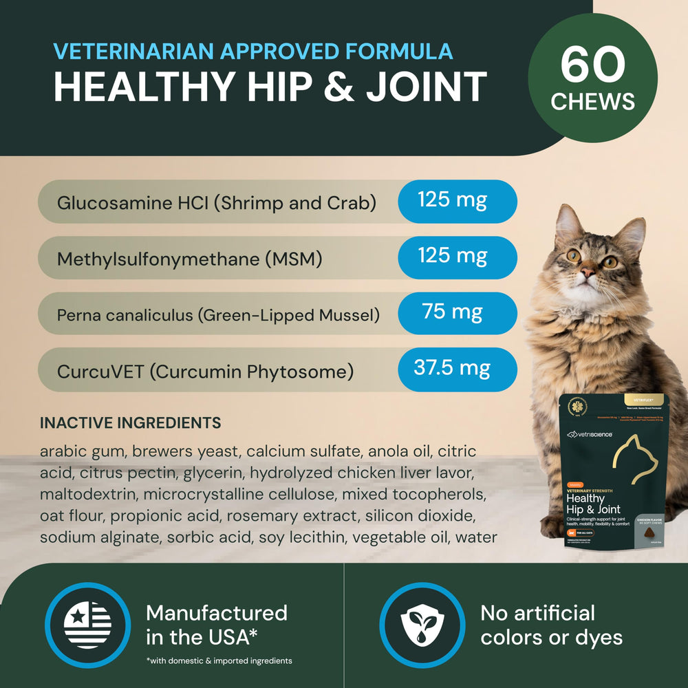 VetriScience hip joint chews close-up, showing chewy texture and chicken flavor