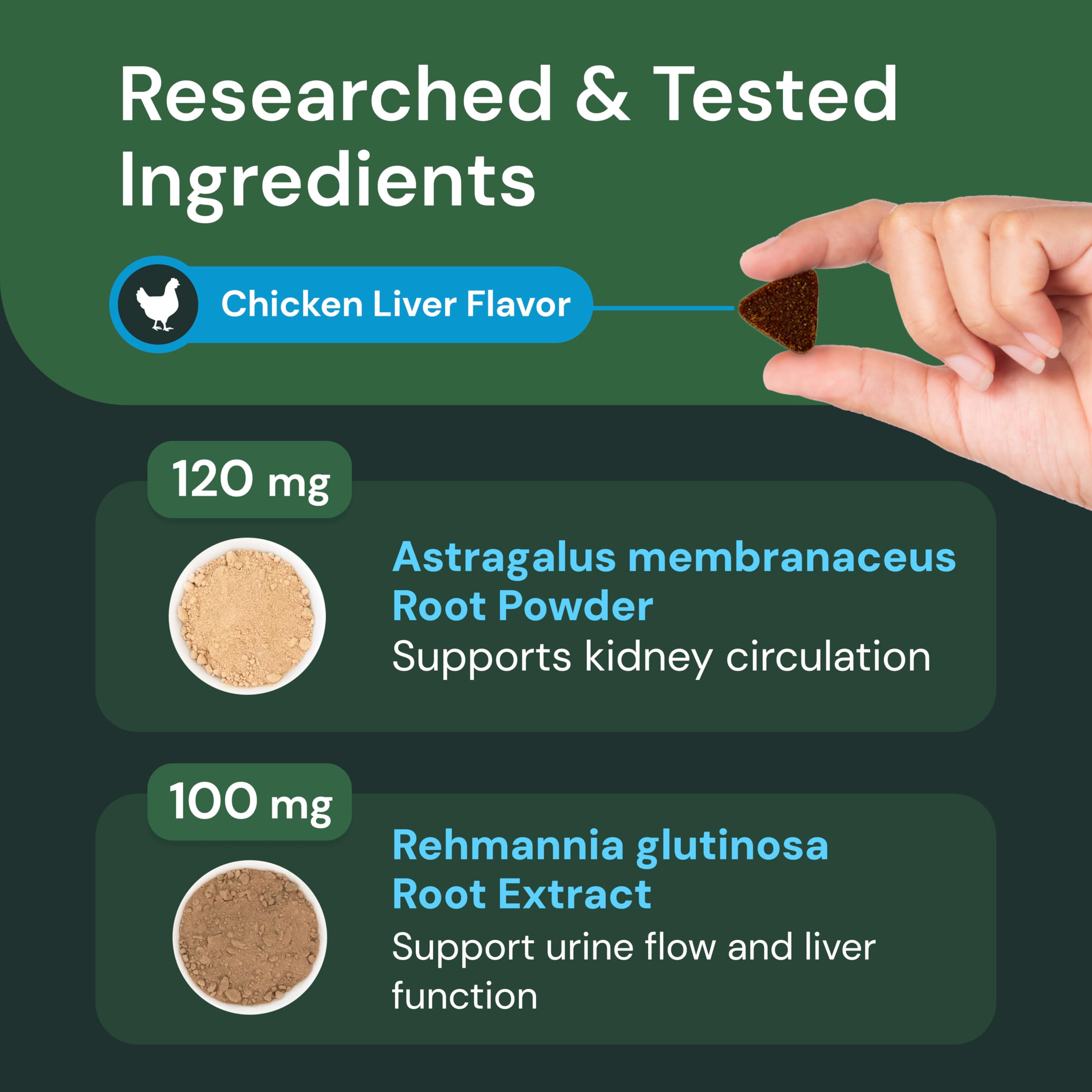 VetriScience Kidney Health Chews cat treat on counter indicating feline support
