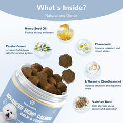 Vetriuntrix Calming Chews used for separation anxiety in dogs.