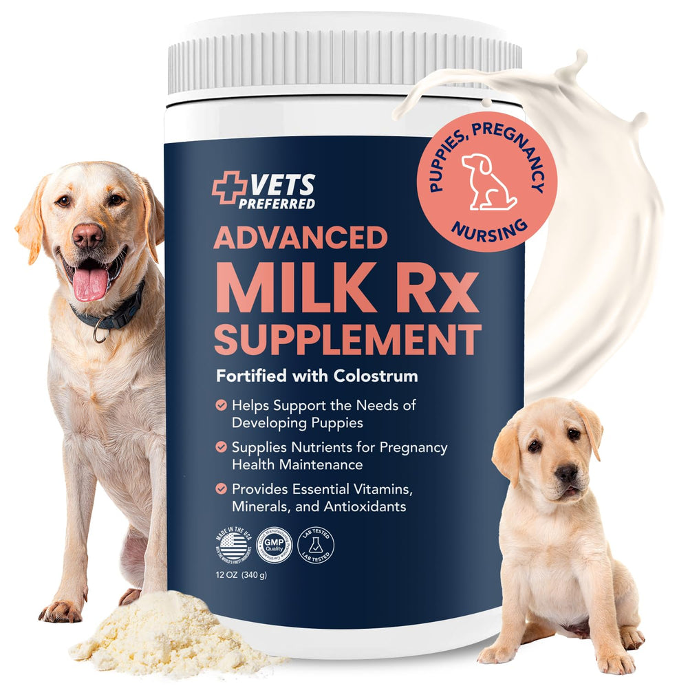 Vets Preferred Puppy Milk powder close-up for puppy nutrition and weaning support