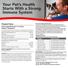 VetSmart Formulas dosing scoop shown for easy pet administration.