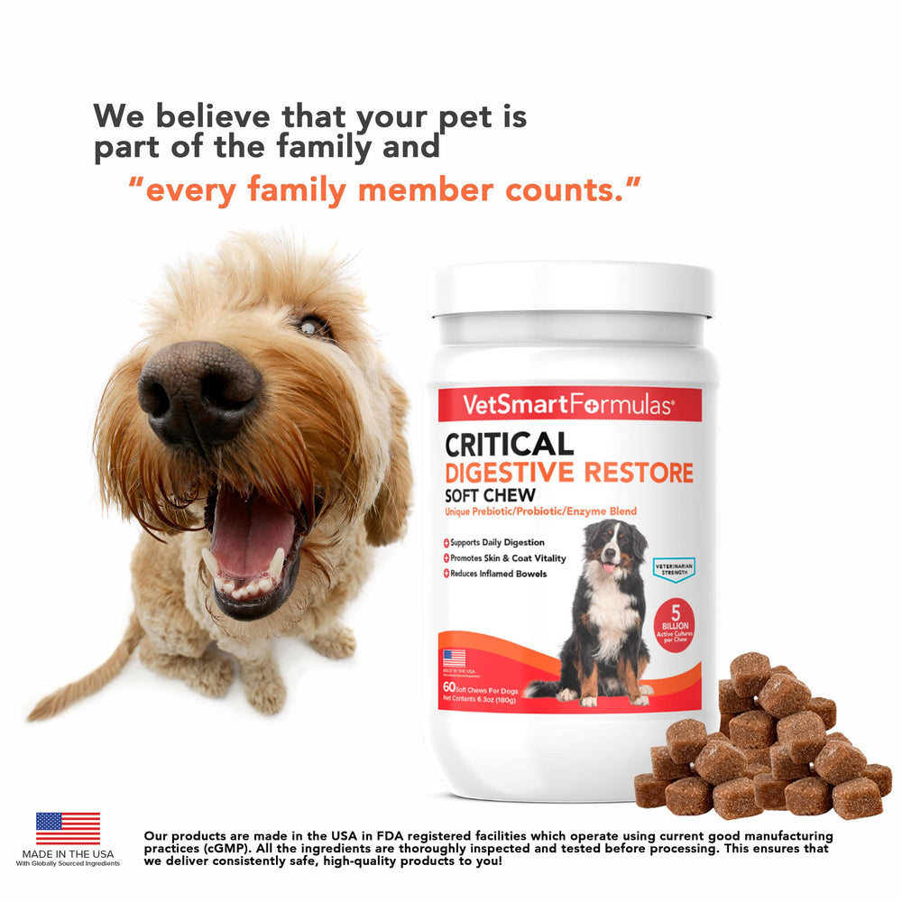 VetSmart Formulas broccoli seed powder ingredient suggests anti inflammatory skin and coat benefits