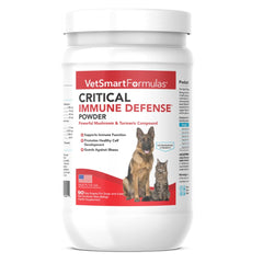 VetSmart Formulas Critical Immune Defense large jar for convenient daily immune support.