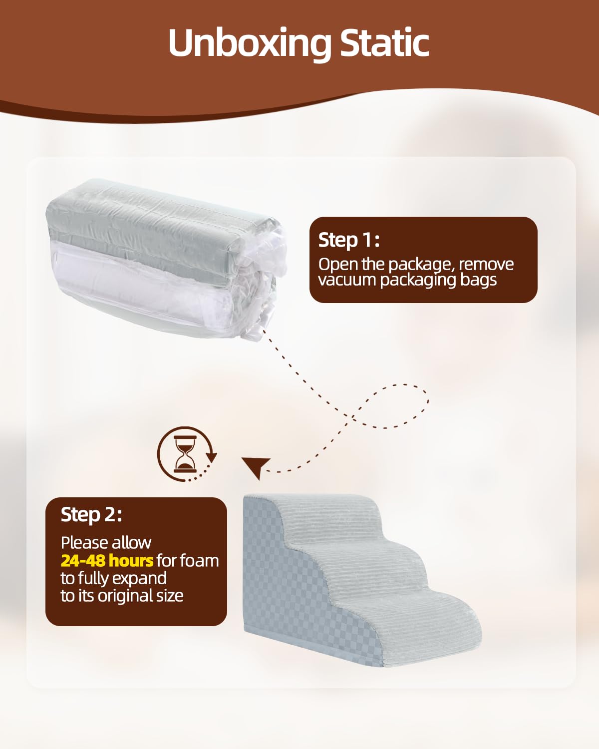 Vfrog 3-step easy-cleaning-capability highlights machine-washable slipcover for messes.