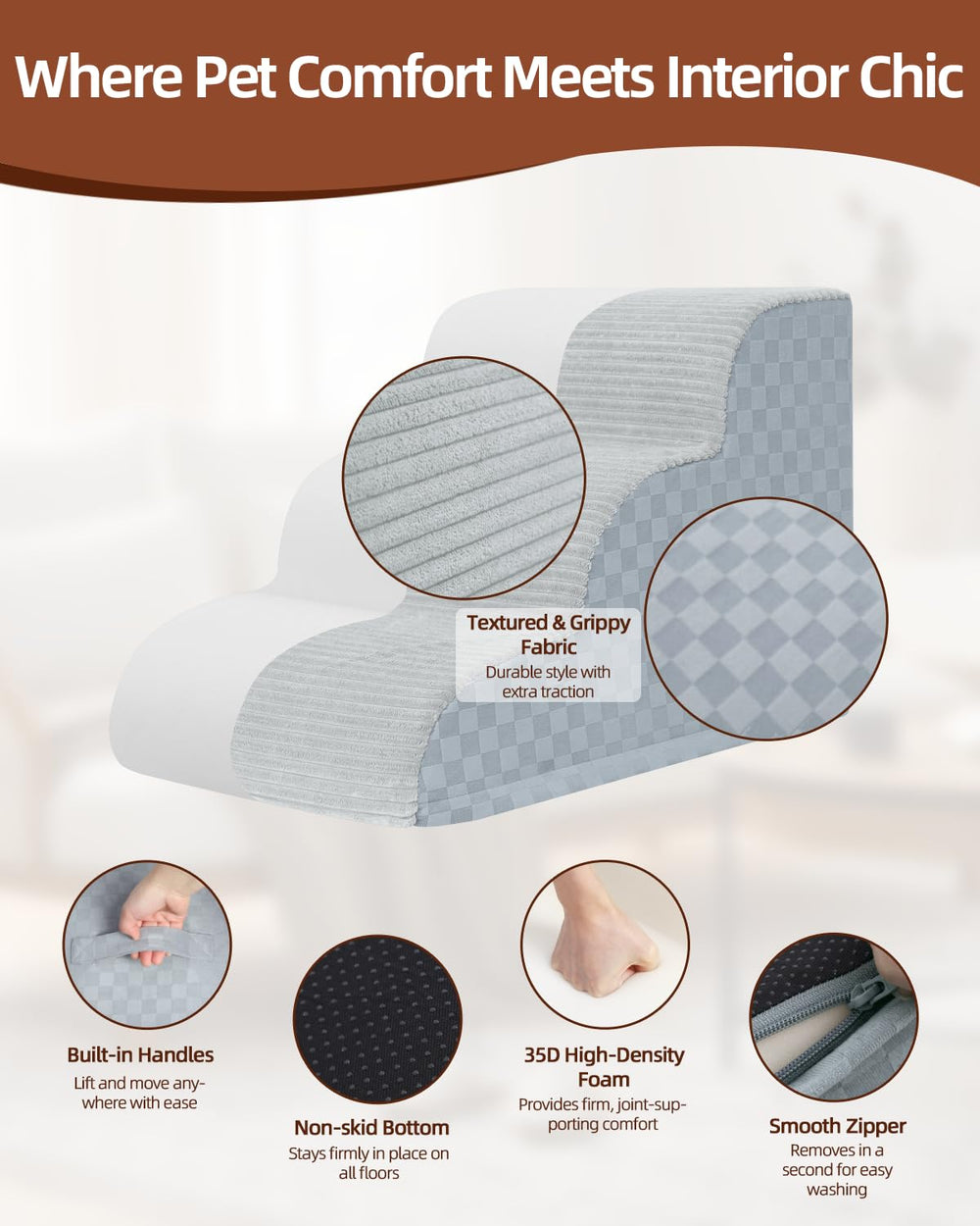 Vfrog 3-step portable-handle design emphasizes easy transport and versatility.