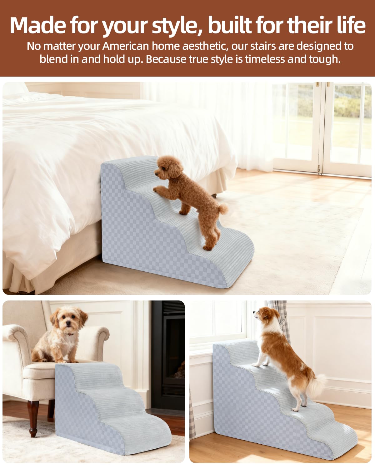 Vfrog 3-step slipcover removable image highlights easy cleaning and maintenance.