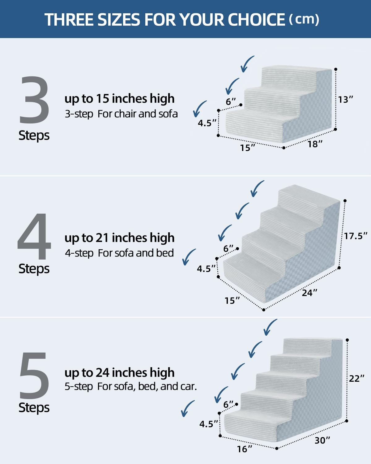 Vfrog dog stairs outer cover is washable for easy cleaning