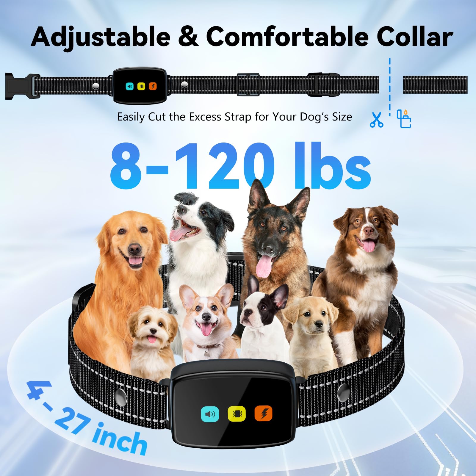 VGIUB dog training collar dual-dog training capability with one remote