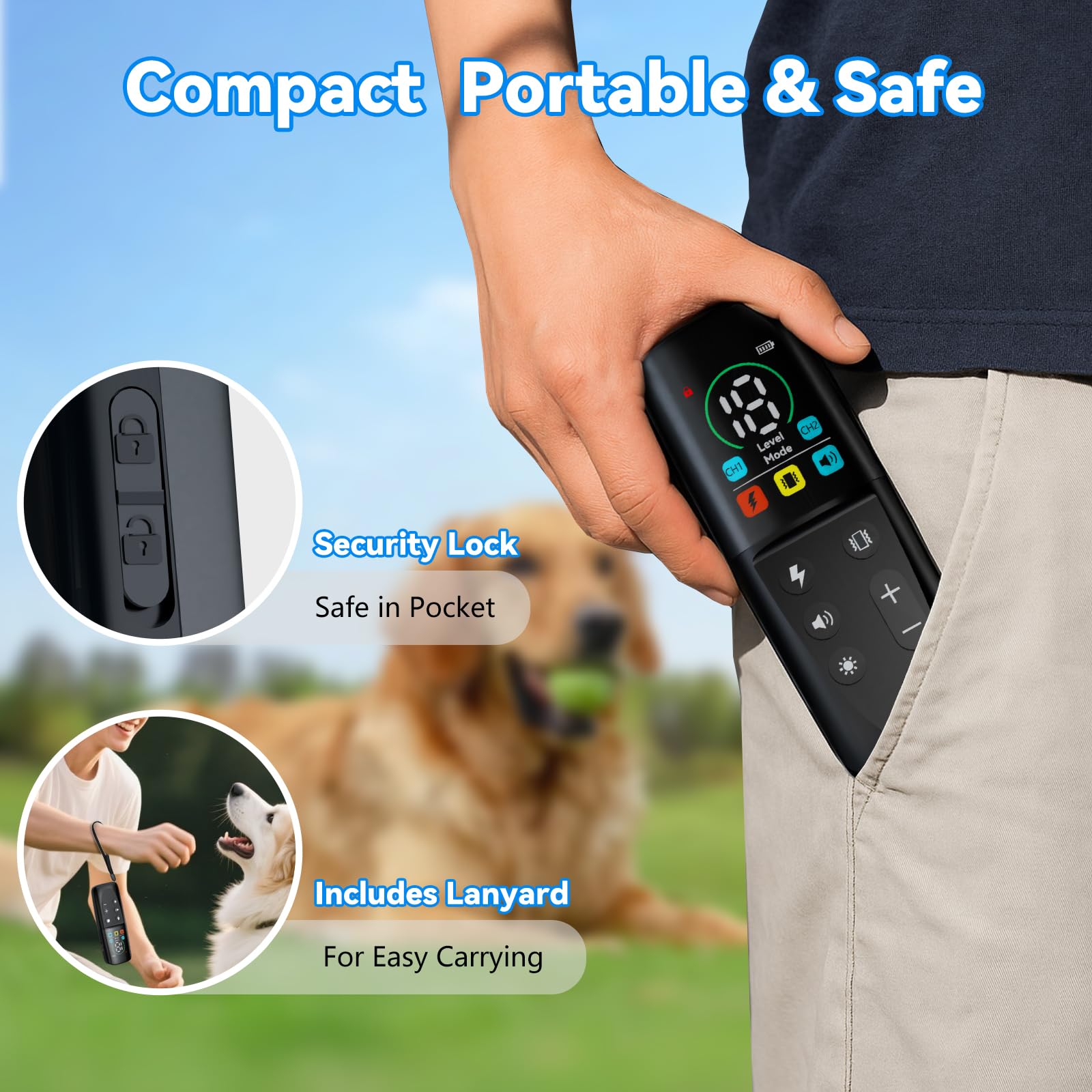 VGIUB dog training collar rechargeable battery for quick daily use