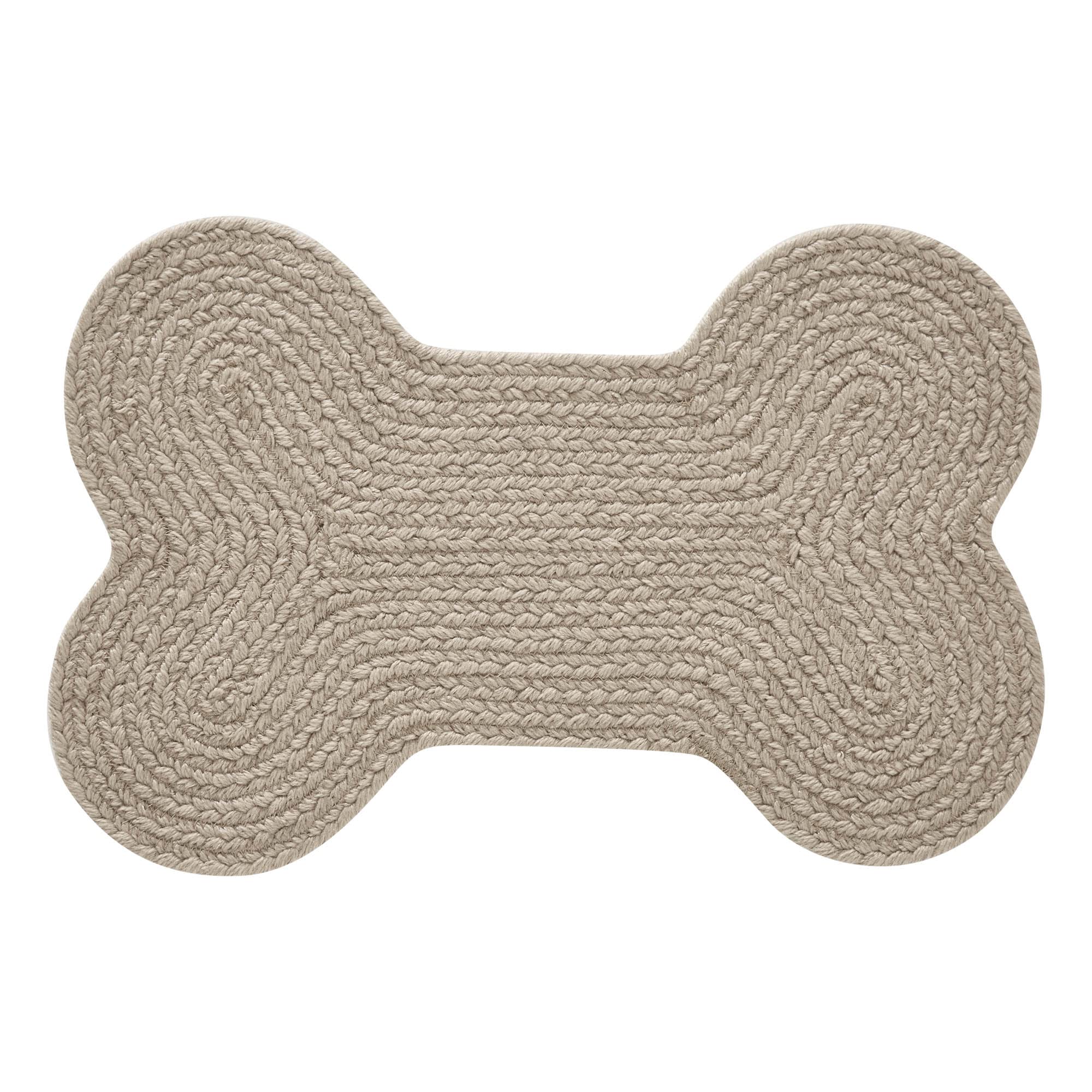 VHC Brands pet food mat natural small indoor-outdoor use shows versatile feeding area