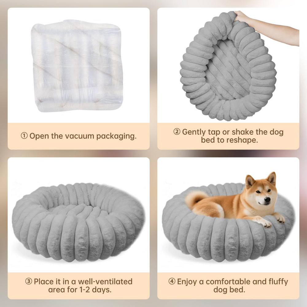 Vhen When small dog and cat lounging uses this cozy bed for quiet naps