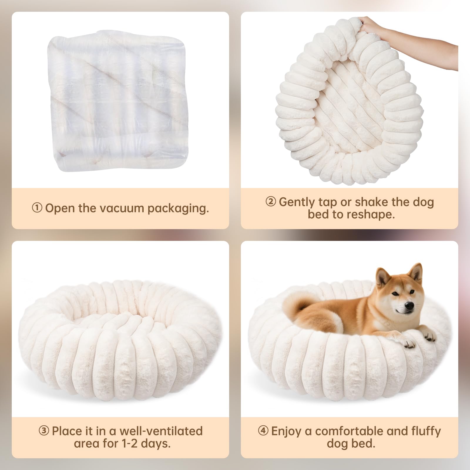 Vhen When Donut Bed machine washable design simplifies care