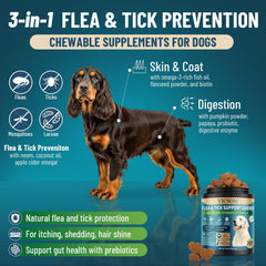 VICSOM beef-flavored dog chews closeup—palatable routine care
