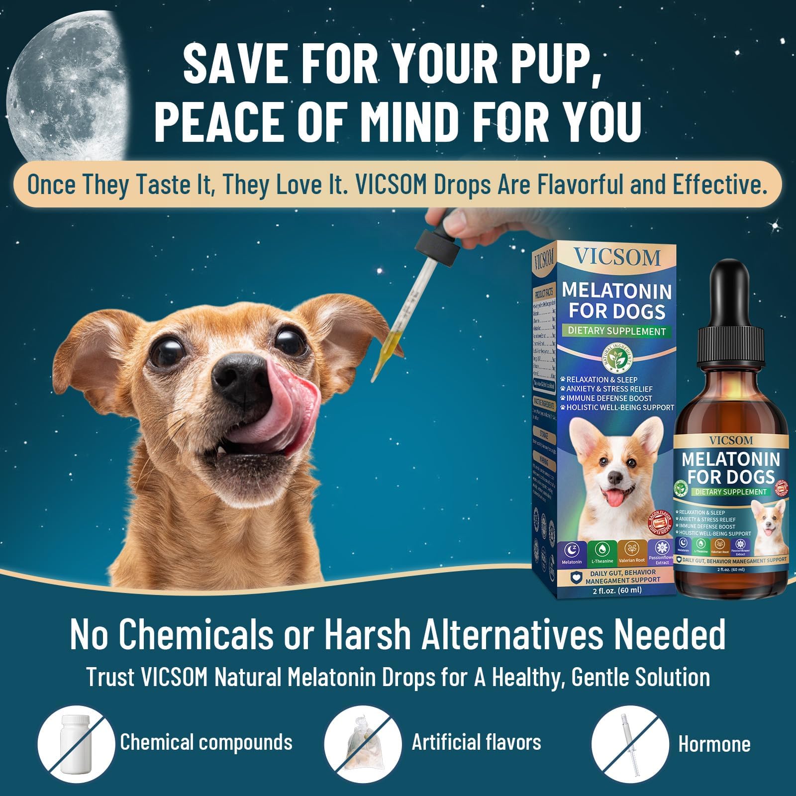 VICSOM echinacea-based immune support for dogs.