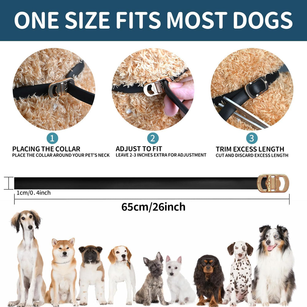 VICSOM pack4 collar with metal clasp for secure closure