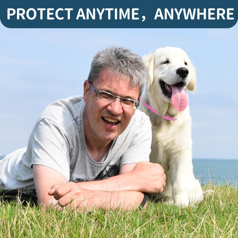 VICSOM dog collar showcases stylish pink color with practical, gentle protection.