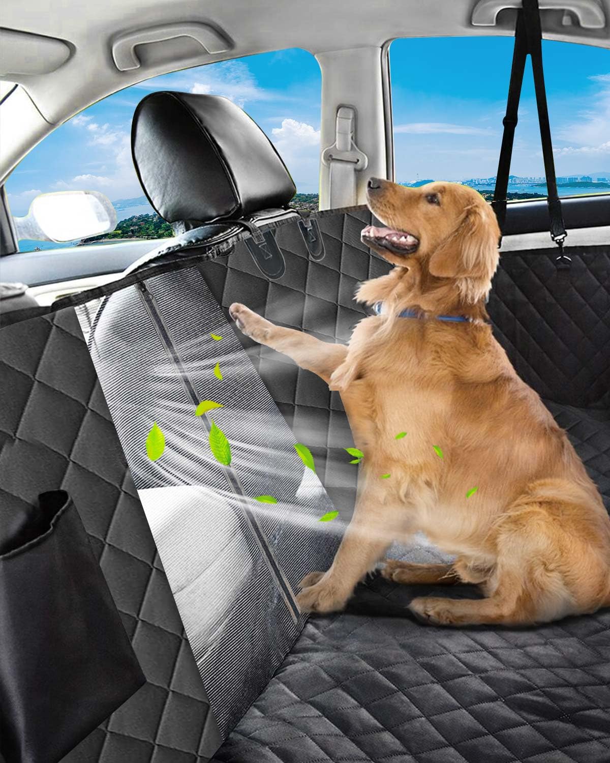 Victoper dog car seat cover easy-clean design simplifies mud and hair removal