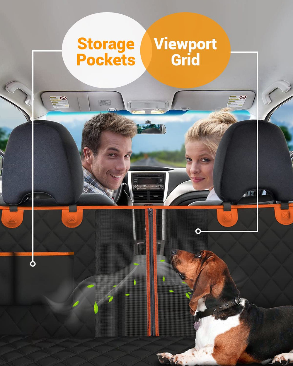 Victoper dog seat cover easy installation supports hammock, truck, and seat modes.