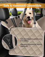 Victoper dog seat cover mesh window enhances visibility and comfort during trips