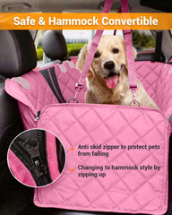Victoper dog seat cover mesh window provides comfort and visibility for pets