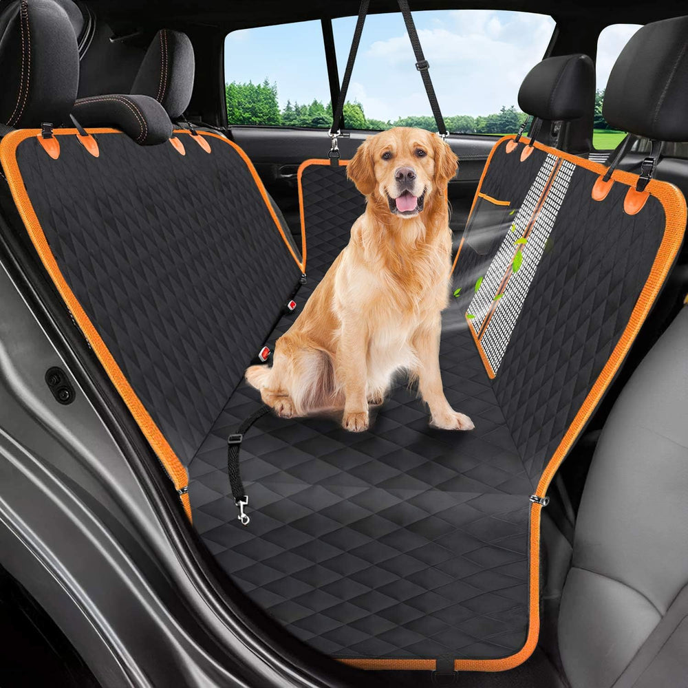 Victoper dog seat cover waterproof 600D oxford protects seats from spills and mud.