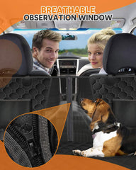 Victoper dog seat cover waterproof 600D protects car seats from spills and scratches.