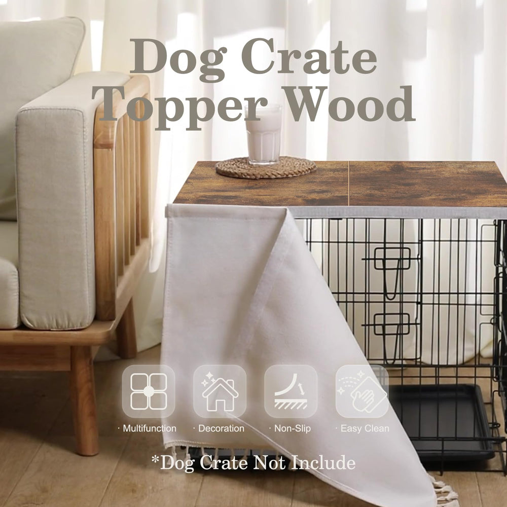 VIE DE AMAN wood topper folded for compact storage and easy transport.